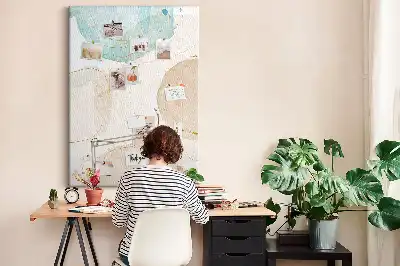 Tableau affichage liège Taches pastel