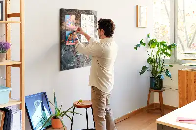 Tableau de liège décoratif Marbre artistique