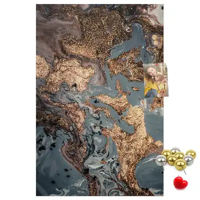 Tableau de liège décoratif Marbre artistique