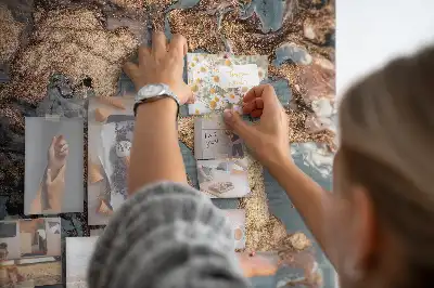 Tableau de liège décoratif Marbre artistique