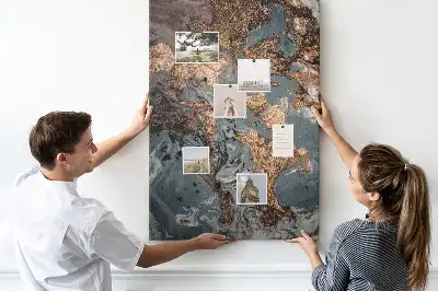 Tableau de liège décoratif Marbre artistique