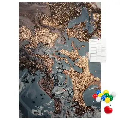 Tableau de liège décoratif Marbre artistique