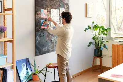 Tableau de liège décoratif Marbre artistique