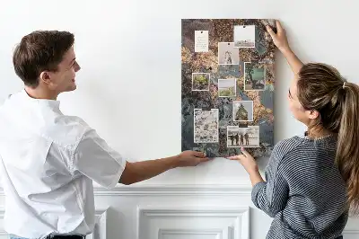 Tableau de liège décoratif Marbre artistique