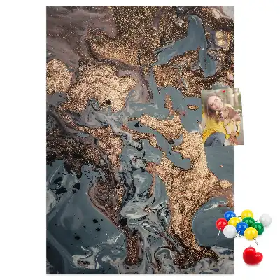 Tableau de liège décoratif Marbre artistique
