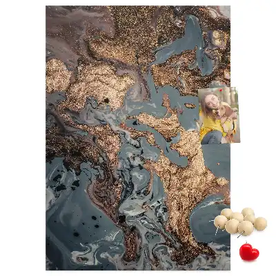 Tableau de liège décoratif Marbre artistique