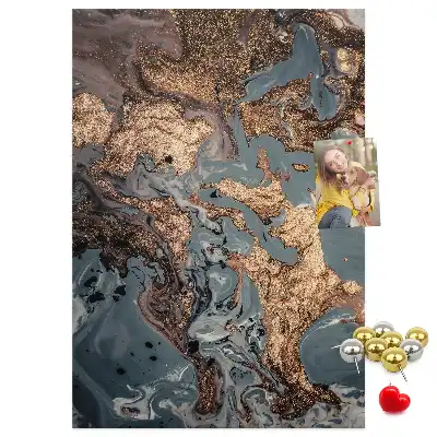 Tableau de liège décoratif Marbre artistique