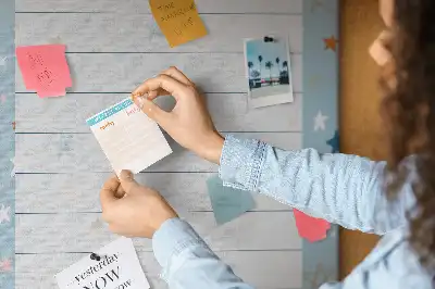 Image tableau en liège Liste de choses à faire