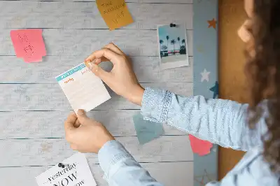 Image tableau en liège Liste de choses à faire