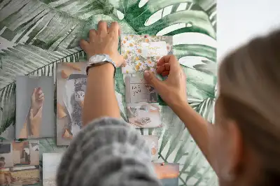 Tableau affichage liège Feuilles peintes à l'aquarelle