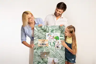 Tableau affichage liège Feuilles peintes à l'aquarelle