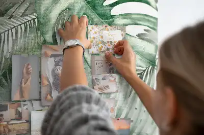 Tableau affichage liège Feuilles peintes à l'aquarelle