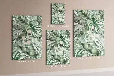 Tableau affichage liège Feuilles peintes à l'aquarelle