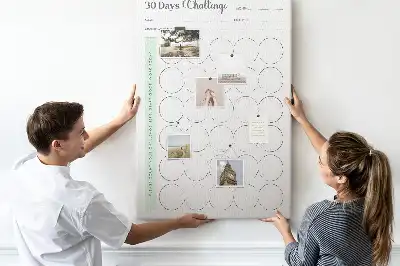 Tableau affichage liège Planificateur de défis