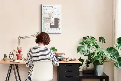 Tableau affichage liège Planificateur de défis