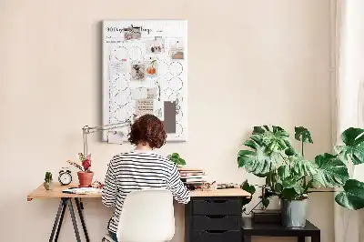 Tableau de liège décoratif Défi de 30 jours