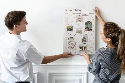 Tableau de liège décoratif Défi de 30 jours
