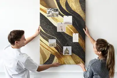 Tableau affichage liège Lignes abstraites