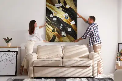 Tableau affichage liège Lignes abstraites