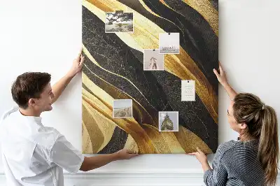 Tableau affichage liège Lignes abstraites
