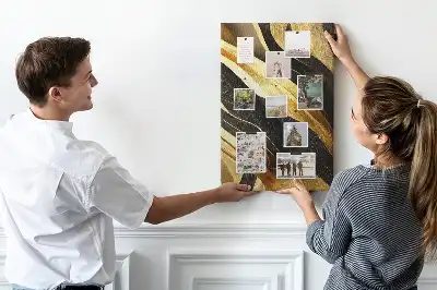 Tableau affichage liège Lignes abstraites