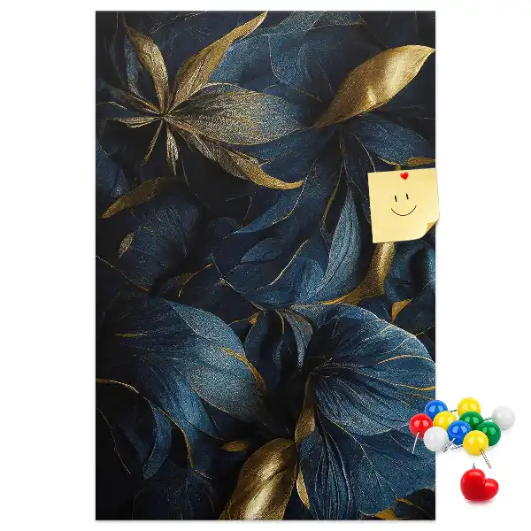 Image tableau en liège Motif floral sombre