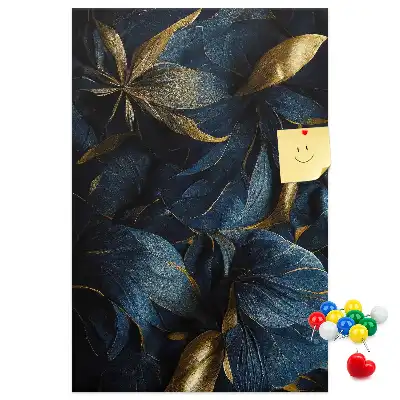 Image tableau en liège Motif floral sombre
