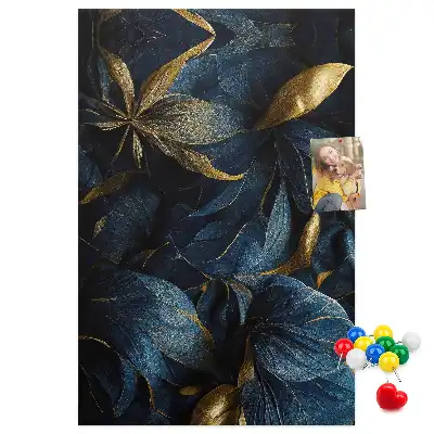 Image tableau en liège Motif floral sombre