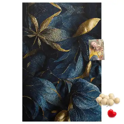 Image tableau en liège Motif floral sombre
