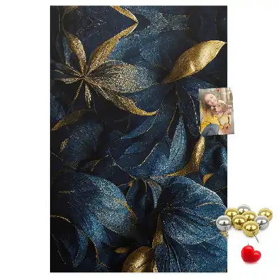 Image tableau en liège Motif floral sombre