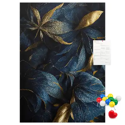 Image tableau en liège Motif floral sombre