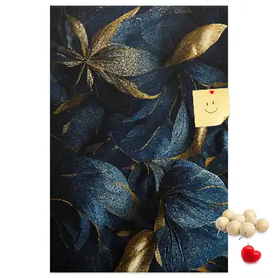 Image tableau en liège Motif floral sombre