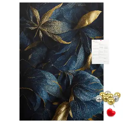 Image tableau en liège Motif floral sombre