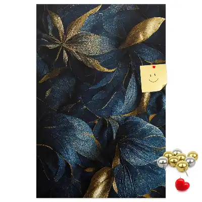 Image tableau en liège Motif floral sombre