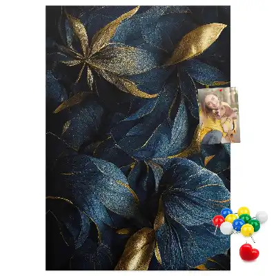 Image tableau en liège Motif floral sombre