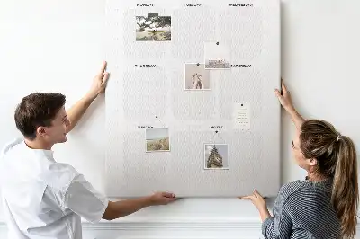 Tableau de liège décoratif Agenda hebdomadaire