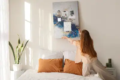 Tableau affichage liège Abstraction dans le marbre