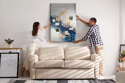 Tableau affichage liège Abstraction dans le marbre