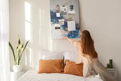 Tableau affichage liège Abstraction dans le marbre