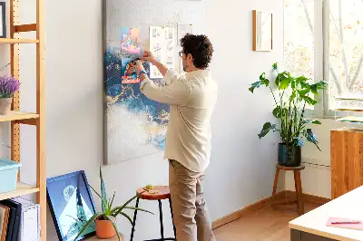 Tableau affichage liège Abstraction dans le marbre