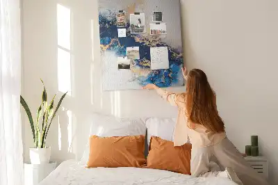 Tableau affichage liège Abstraction dans le marbre