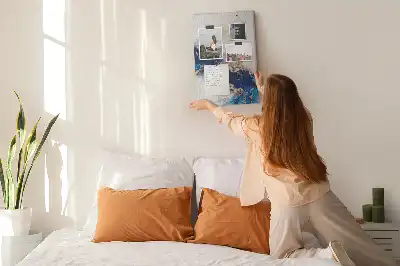 Tableau affichage liège Abstraction dans le marbre