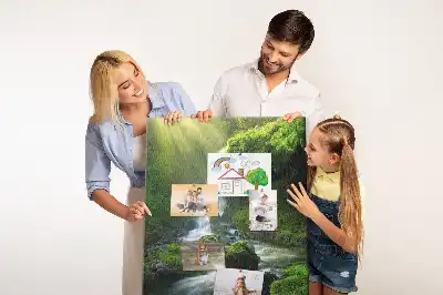 Image tableau en liège Cascade rocheuse