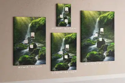 Image tableau en liège Cascade rocheuse