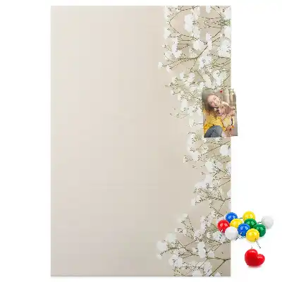 Tableau de liège décoratif Fleurs subtiles