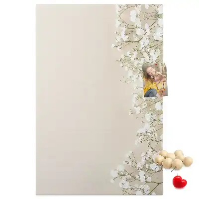 Tableau de liège décoratif Fleurs subtiles
