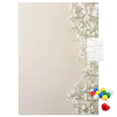 Tableau de liège décoratif Fleurs subtiles