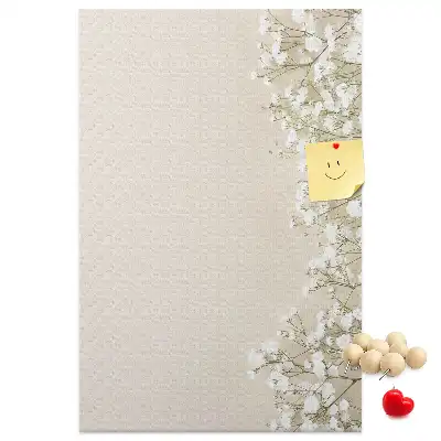 Tableau de liège décoratif Fleurs subtiles
