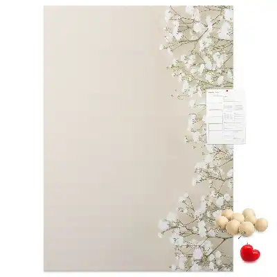 Tableau de liège décoratif Fleurs subtiles