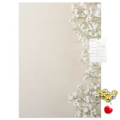 Tableau de liège décoratif Fleurs subtiles